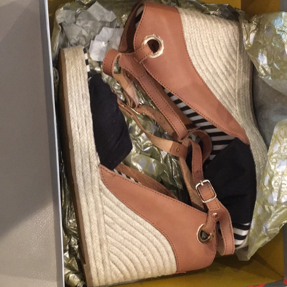 Kelsi Dagger Ricky Black Espadrille Wedges - Picture 2 of 3